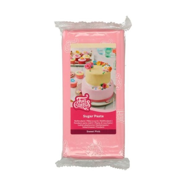 FunCakes Sockerpasta Ljusrosa (Sweet Pink) 1kg STORPACK FunCakes Sockerpasta Ljusrosa (Sweet Pink) 1kg STORPACK