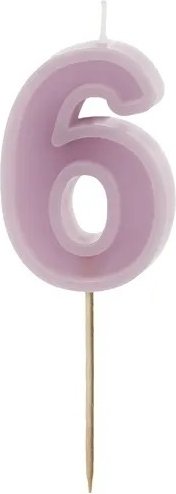 Tårtljus – Siffror lila – 6 – Tårtljus, Tårtdekorationer till kalas