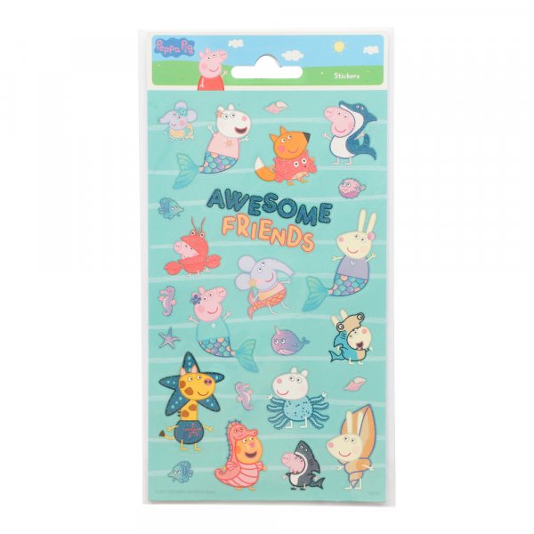 Klisterm�rken - Glitter - Greta Gris - ca 20 st