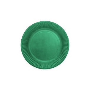 Papptallrikar - M�rkgr�na - 18 cm - 8-pack