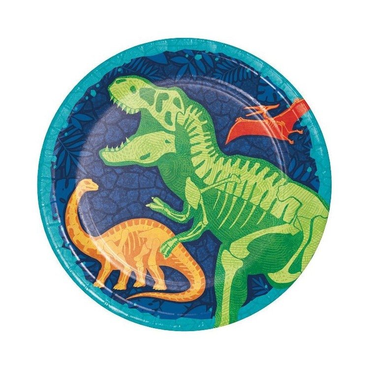 Papperstallrikar Dinosauriekalas - Fyndhörnan