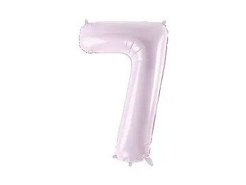 Sifferballong 0-9, pastellf�rgad lila 72cm