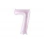 Sifferballong 0-9, pastellf�rgad lila 72cm