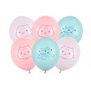Pastellballonger - Gabby's Dollhouse - The Movie - Mix - 6-pack Pastellballonger - Gabby's Dollhouse - The Movie - Mix - 6-pack