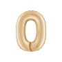 Ballongsiffra - White Gold - 66 cm - Siffra: 0
