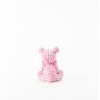 Trtdekoration - Patchwork Nalle - Rosa
