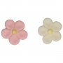 Marsipanblommor - Vit/rosa - Funcakes - 12 st