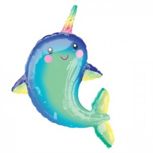 Folieballong - 1 m - Narwhal