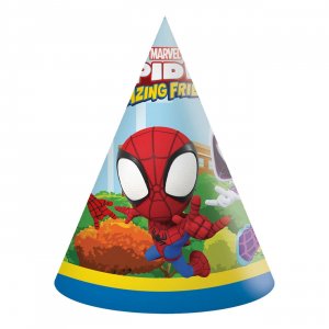Partyhattar - Spidey & Hans Fantastiska V�nner - 6-pack
