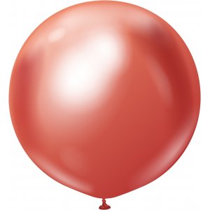 Ballonger enfrgade - Premium 90 cm - Red Chrome - 2-pack