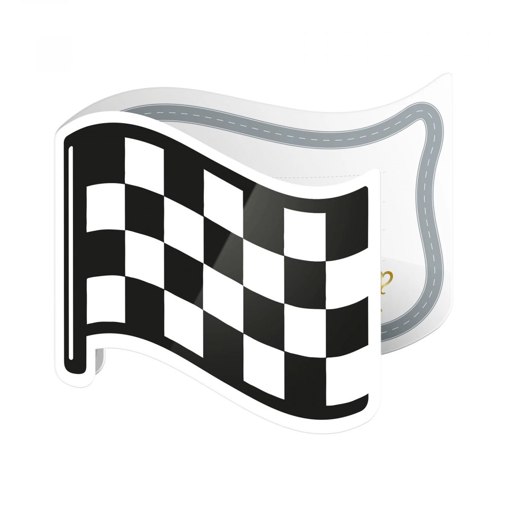 Inbjudningskort med kuvert- Flagga - 6-pack