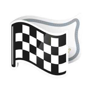 Inbjudningskort  med kuvert- Flagga - 6-pack