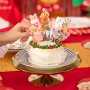 Cake picks - Julmotiv - Djur - 6-pack