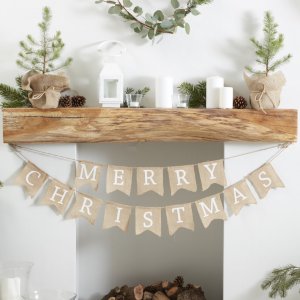 Jutevimpel - Merry Christmas - Rustic Christmas