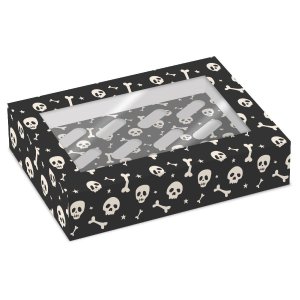 Cupcakebox Halloween Skeleton för 12 cupcakes - 2-pack Cupcakebox Halloween Skeleton för 12 cupcakes - 2-pack
