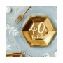Pappersassietter 40 �r Guld