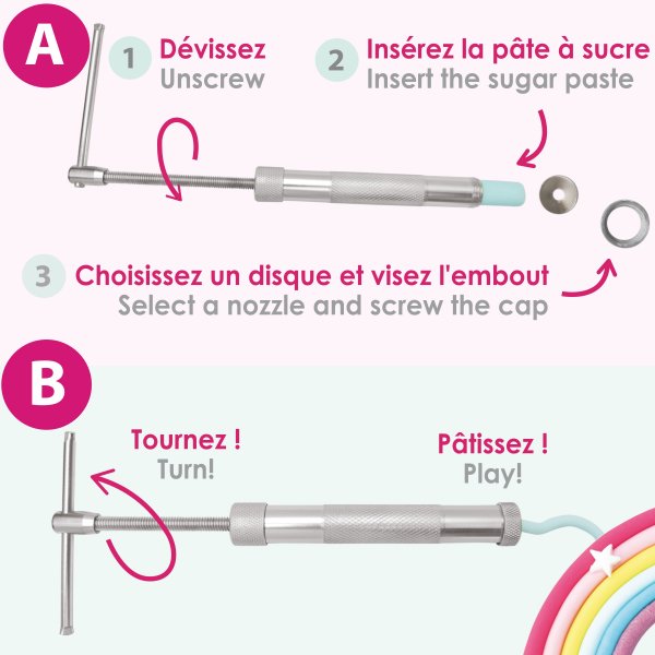 Mönsterpress till sugarpaste - ScrapCooking Mönsterpress till sugarpaste - ScrapCooking