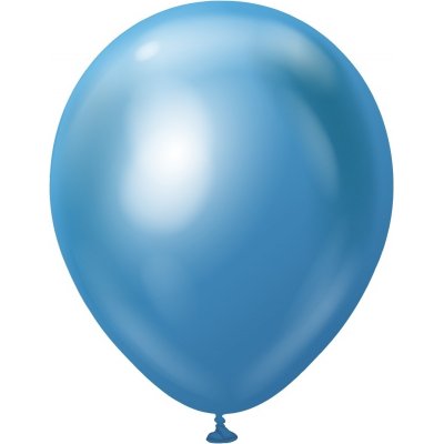 Ballonger enfrgade - Premium 30 cm - Blue Chrome