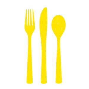 Plastbestick - Gula - 18-pack
