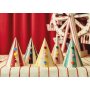 Partyhattar - Randiga med pompoms - 6-pack Partyhattar - Randiga med pompoms - 6-pack