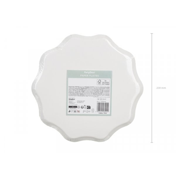 Tallrikar rutiga - Mix - 23 cm