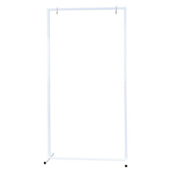 Stomme f�r skylt - Metall - Vit