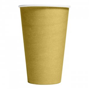 Pappmuggar - Guld Stora - 10-pack