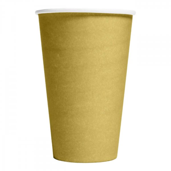 Pappmuggar - Guld Stora - 10-pack