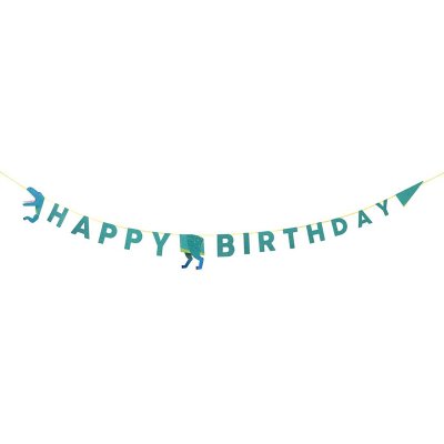 Vimpel - Party Dinosaur - Happy Birthday