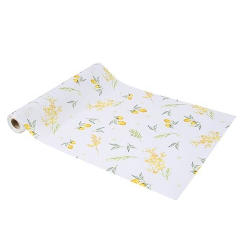 Bordsl�pare i tyg - Gr�n - 28 cm x 5 m